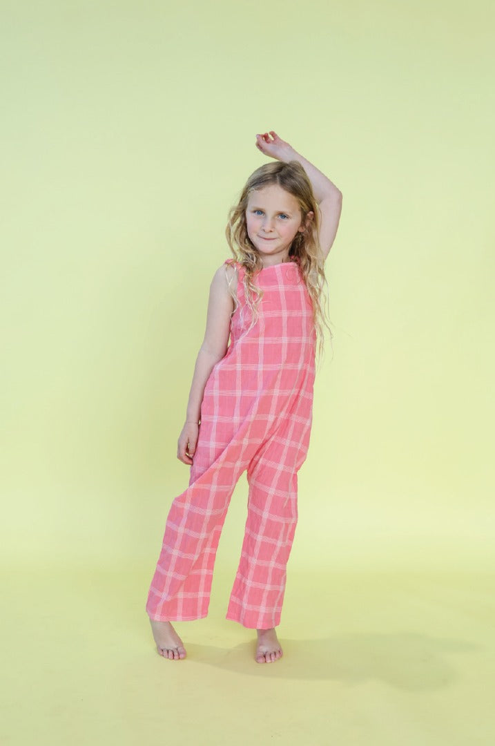 Grown Clothing - Cotton Check Playsuit