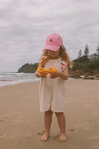 Grown Clothing - Everyday Twill Short Overalls / Milk