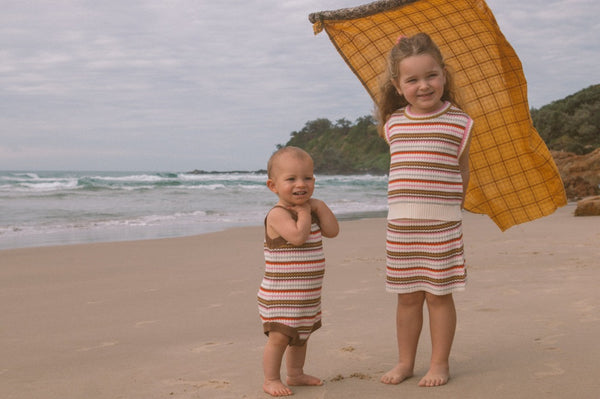 Grown Clothing - Sunshine Stripe Romper