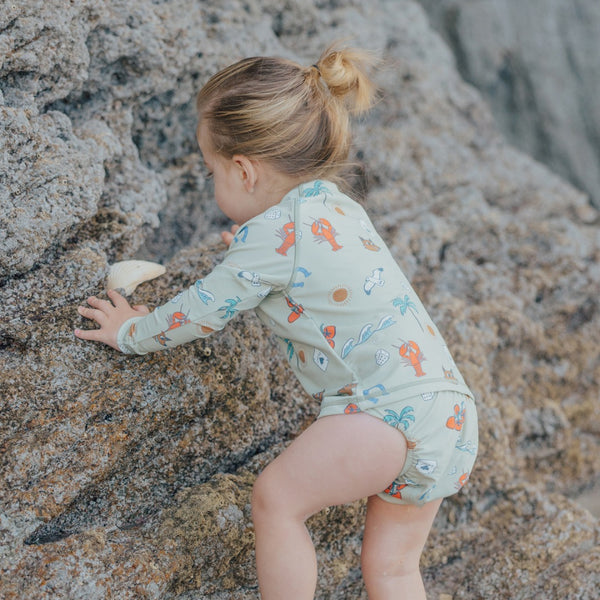 Cry Wolf - Reusable Swim Nappy / Lucky Days Sage