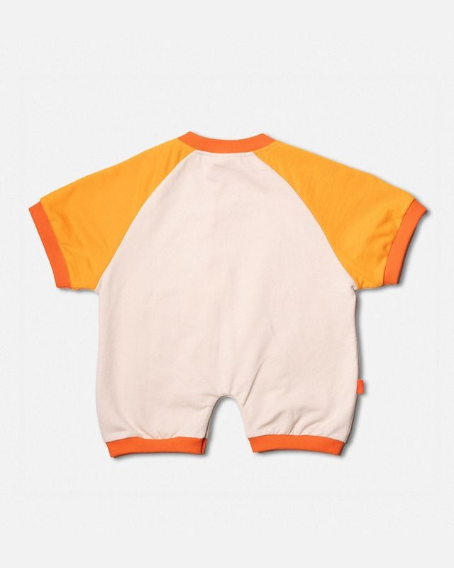 Das Ist Maurice - Romper Tangerine & Off White