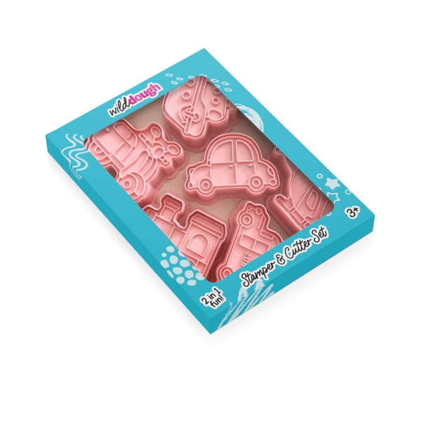 Wild Dough Playdough - Cutters and Stamps Set / Dinosaurs