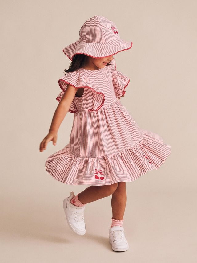 Huxbaby - Cherry Pie Stripe Dress