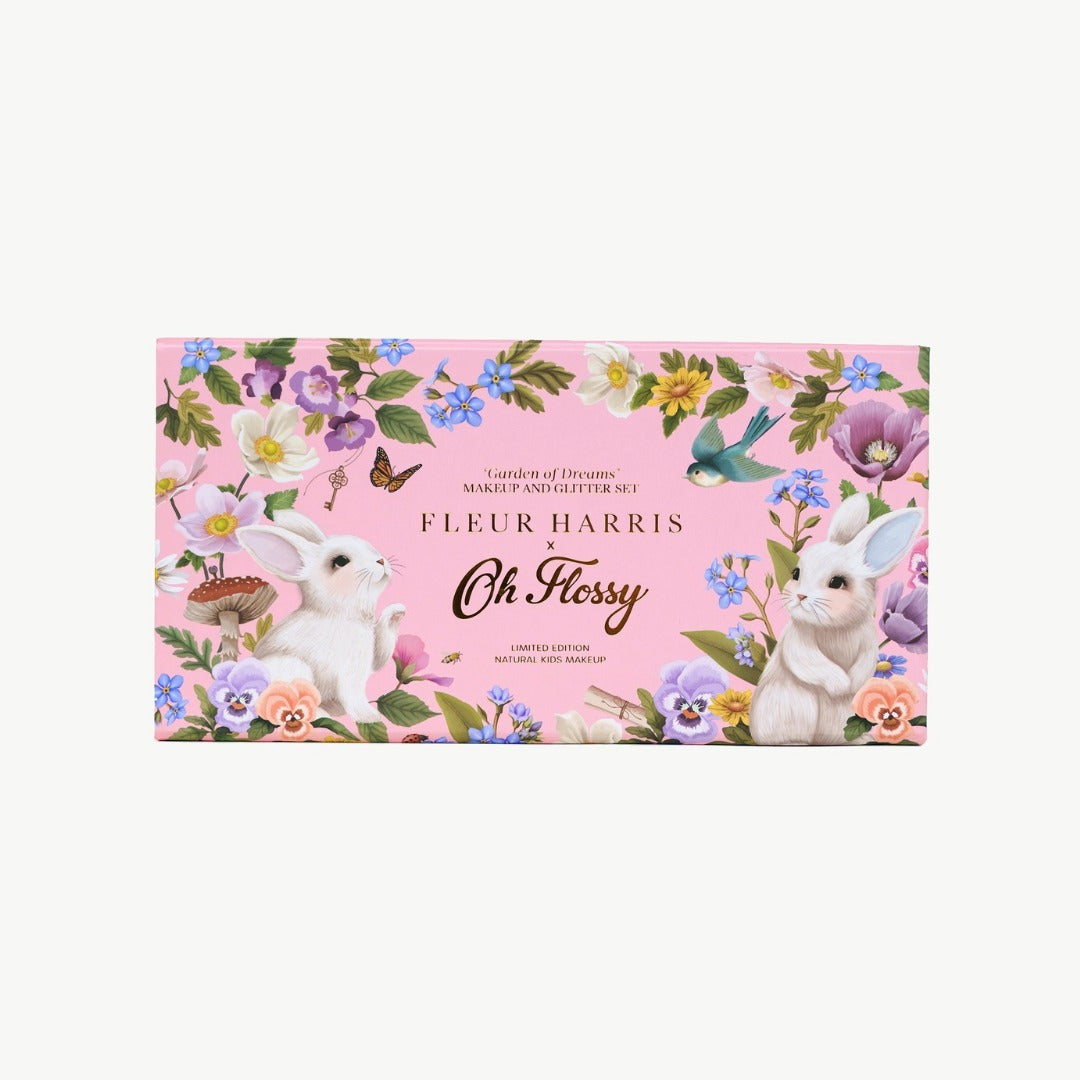 Oh Flossy - Deluxe Makeup & Glitter Set / X Fleur Harris - Garden of Dreams Collection