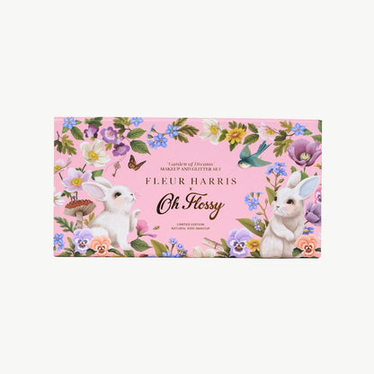 Oh Flossy - Deluxe Makeup & Glitter Set / X Fleur Harris - Garden of Dreams Collection