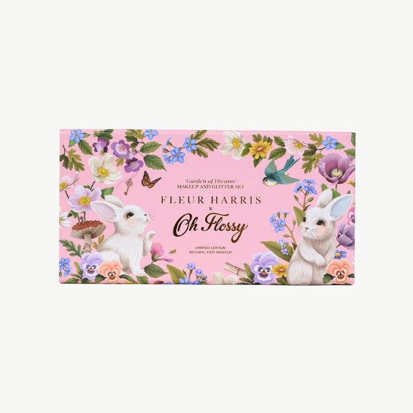 Oh Flossy - Deluxe Makeup & Glitter Set / X Fleur Harris - Garden of Dreams Collection
