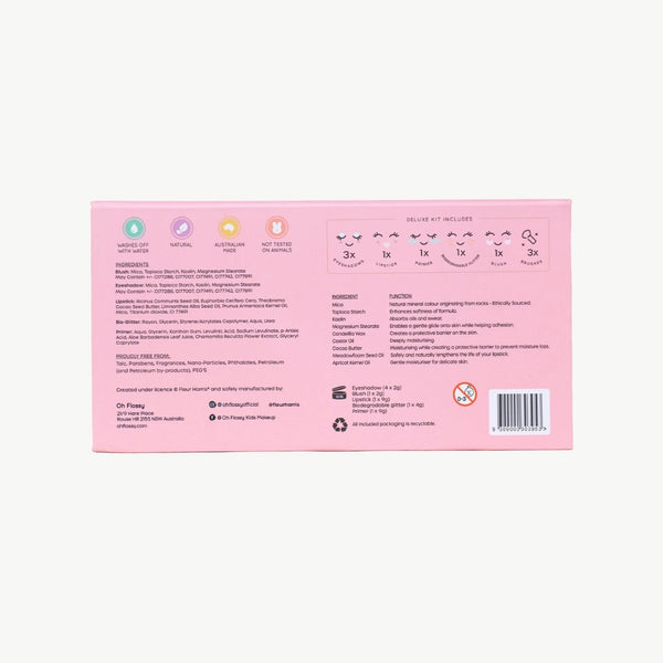 Oh Flossy - Deluxe Makeup & Glitter Set / X Fleur Harris - Garden of Dreams Collection