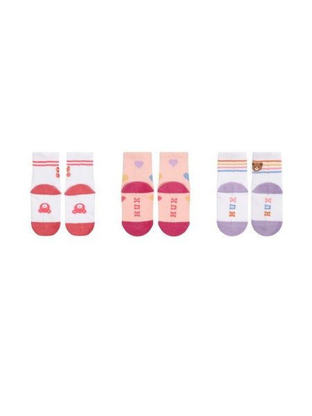 Huxbaby - Sporty Socks 3 Pack / Sweetheart