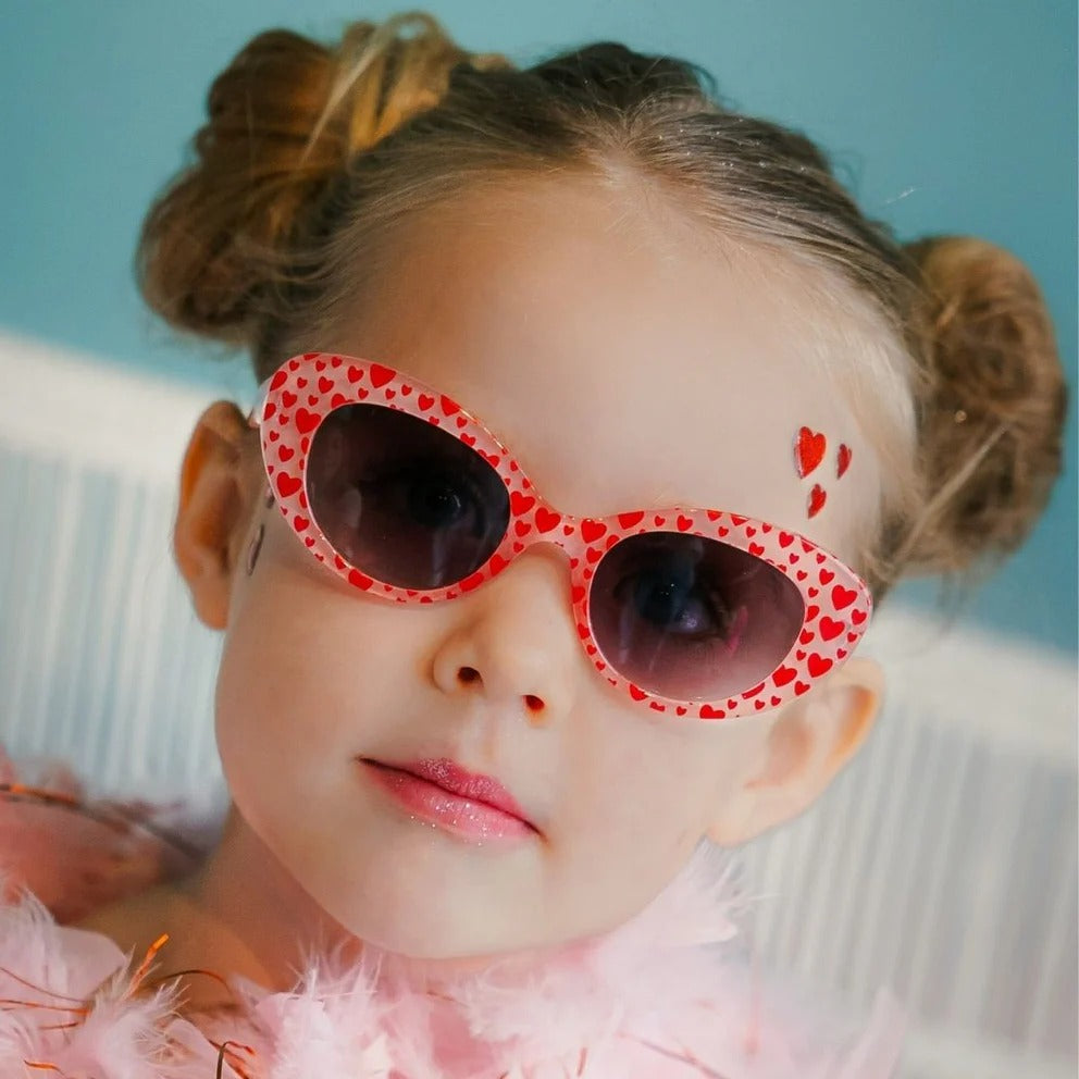 Frankie Ray Sunglasses - Lulu / Red Heart (2-5Y)