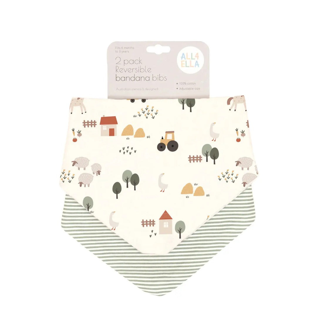All4Ella - Bandana Bibs / 2 pack