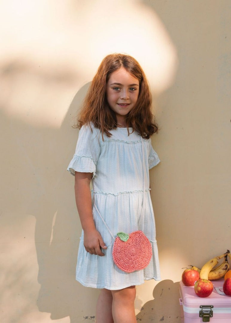 Acorn - Peach Straw Bag