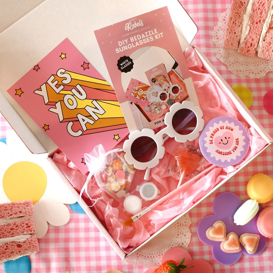 Confetti Rebels - Kids DIY Craft Bedazzle Sunglasses Kit