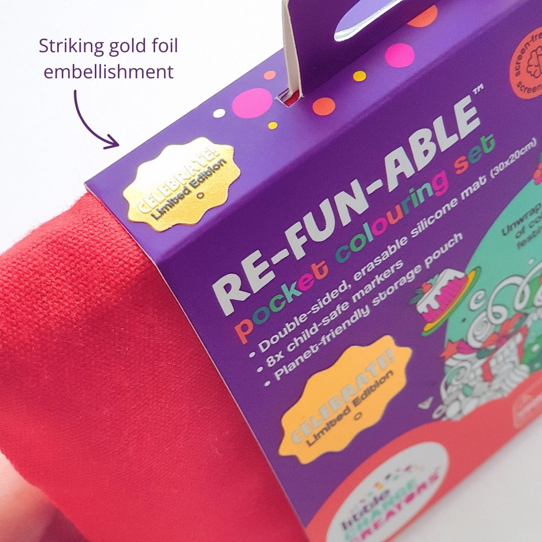 Little Change Creators - Reusable Colouring Activity Set / Celebrate - Christmas Gift