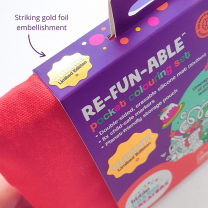 Little Change Creators - Reusable Colouring Activity Set / Celebrate - Christmas Gift