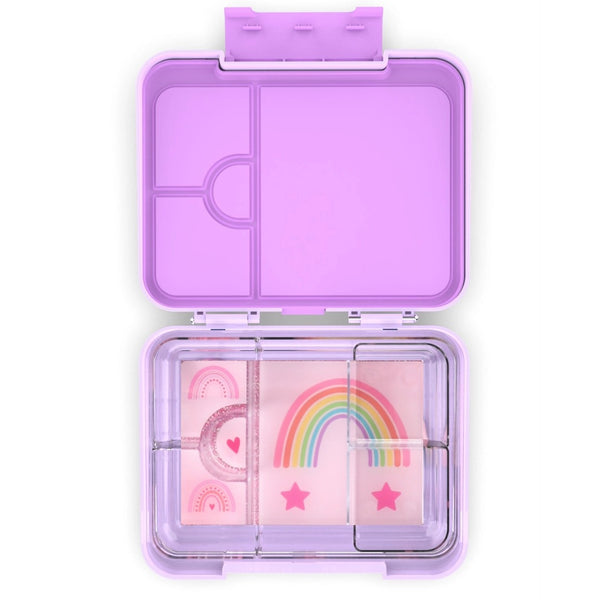 Mum Made Yum - Bento Lunchbox (Large) / Violet Rainbow Love