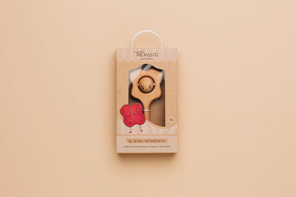 The Kiss Co - All Natural Teething Rattle / Pepi Kiss