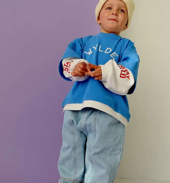 Wylde The Label - Roar Long Sleeve Layer Tee / Blue