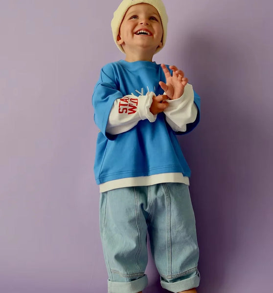 Wylde The Label - Roar Long Sleeve Layer Tee / Blue