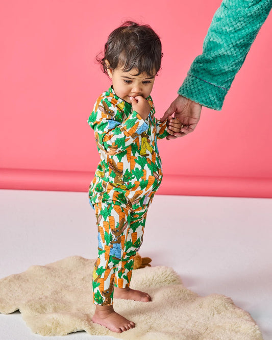 Kip & Co - Long Sleeve ZIP Romper / Carrot Joy Organic