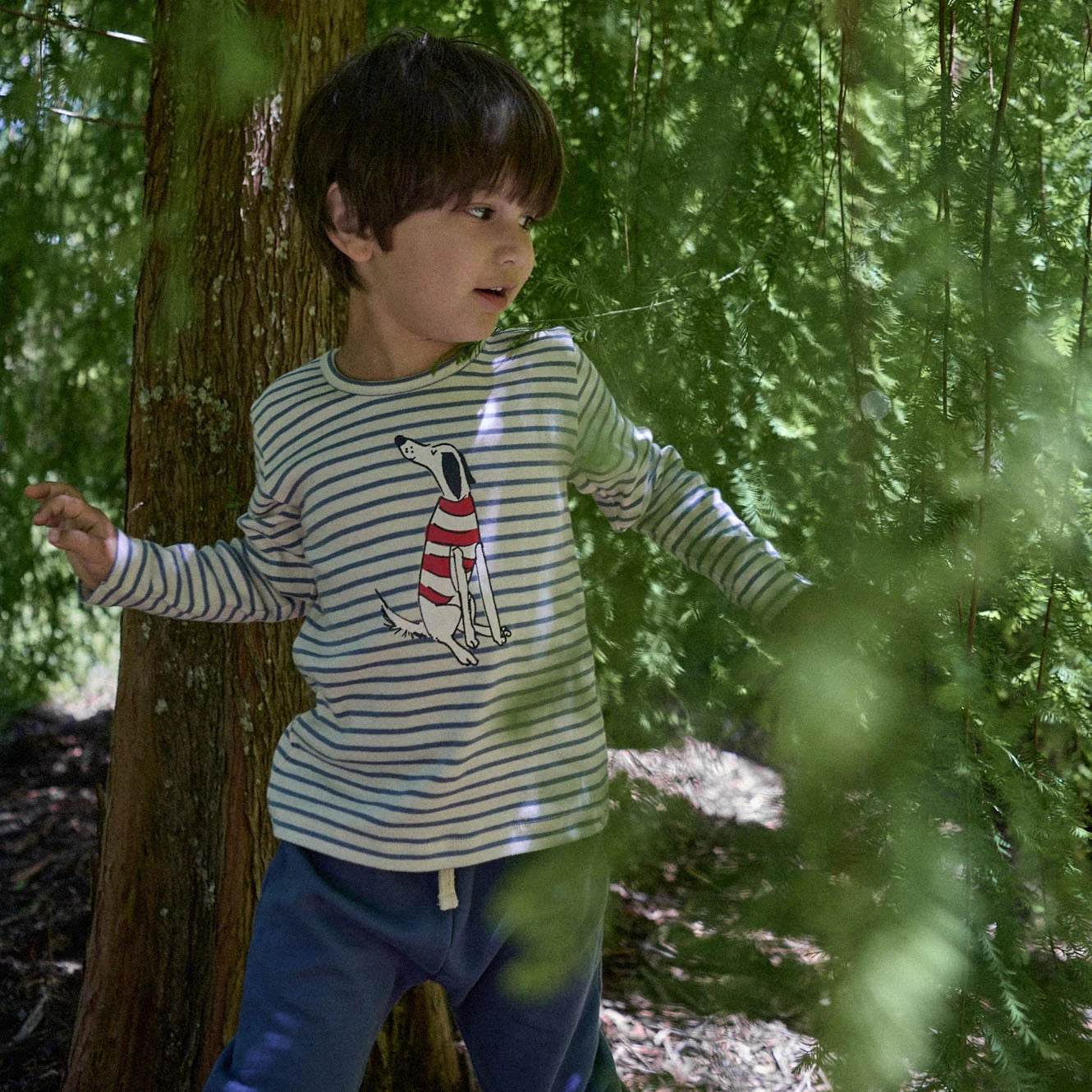 Nature Baby - Long Sleeve River Tee / Best Friend Stripe