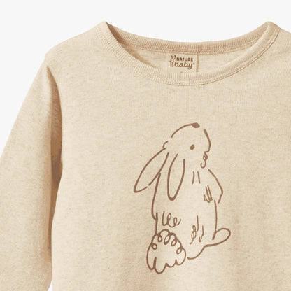 Nature Baby - Long Sleeve River Tee / Bramble Bunny Print