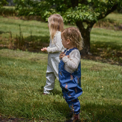 Nature Baby - Splash Overalls / Best Friend Indigo Print