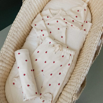 Nature Baby - Welcome Home Gift Set / Raspberry Print