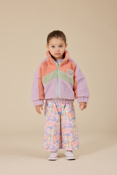 Goldie & Ace - Frankie Sherpa Jacket / Liac-Peach-Mint