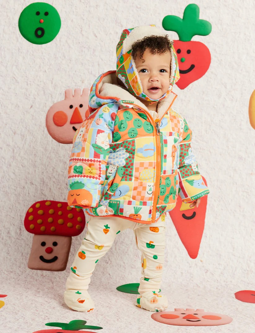 Halcyon Nights - Reversible Kids Puffer Jacket / Pocket Patch