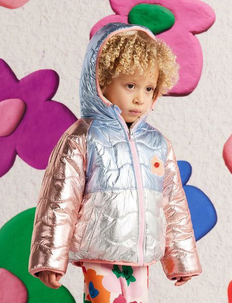 Halcyon Nights - Reversible Kids Puffer Jacket / Hej Blomma!