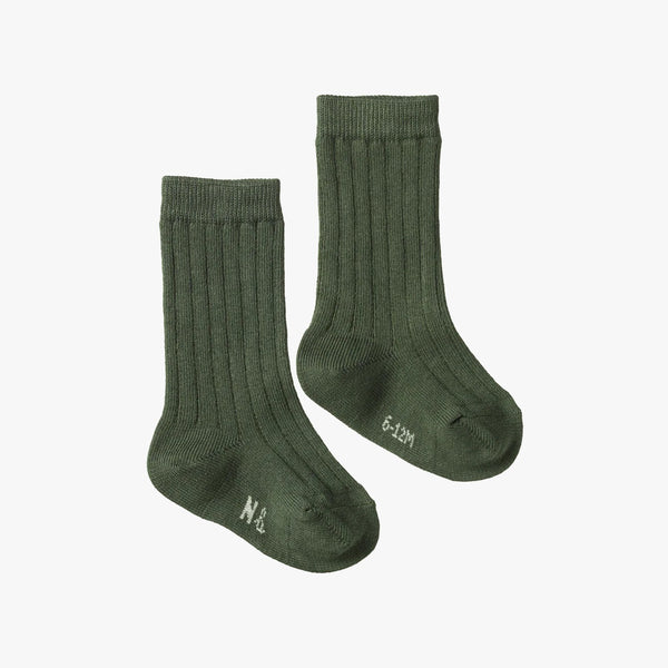 Nature Baby - Organic Cotton Rib Socks