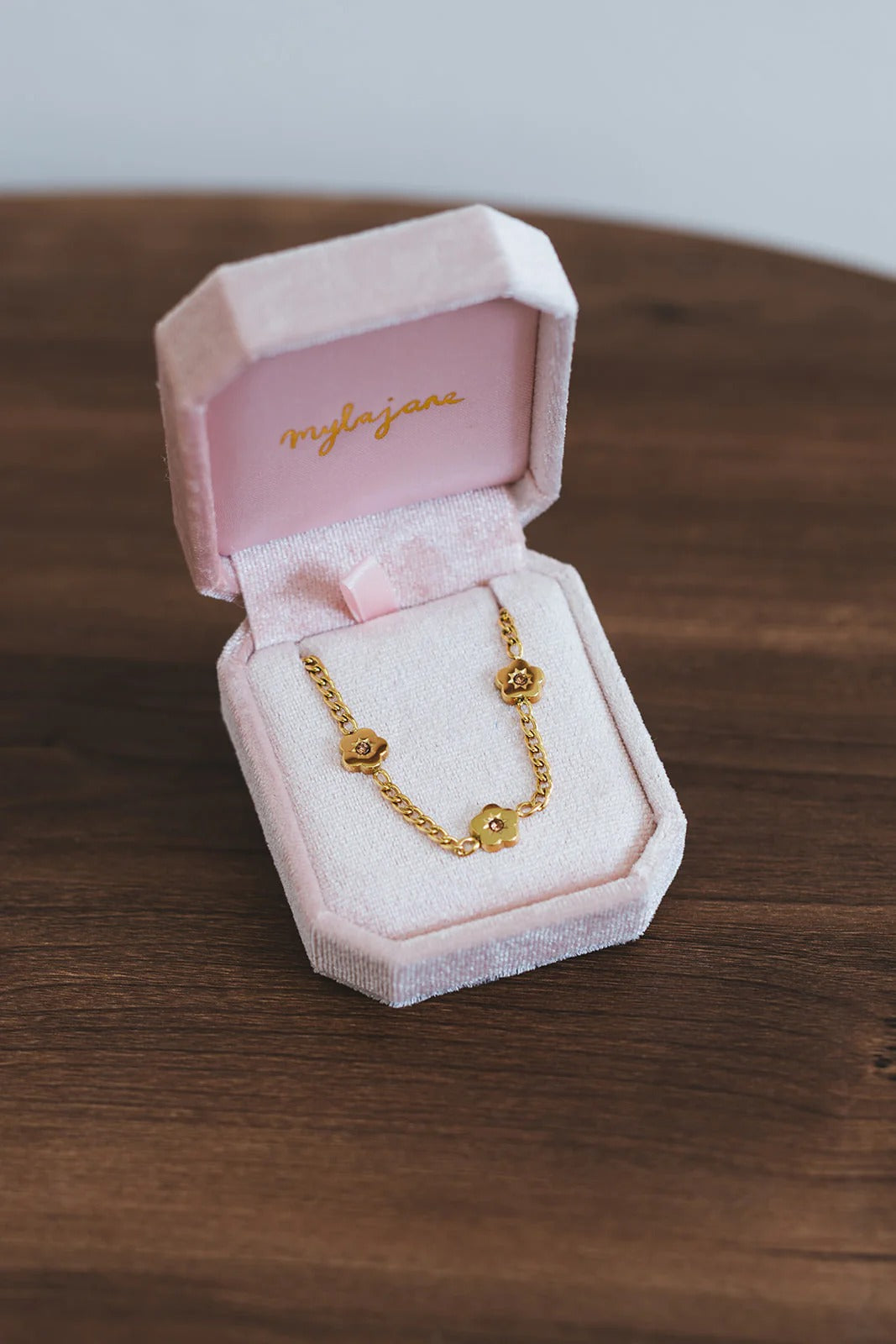 Myla Jane - Child Charm 18K Gold Bracelet / Flower