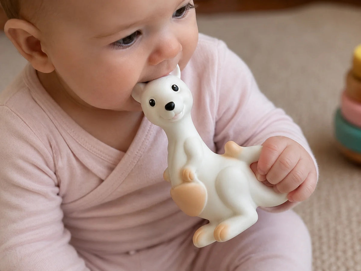 Jeanie Baby - Natural Rubber Teething Toy / Rosie the Roo