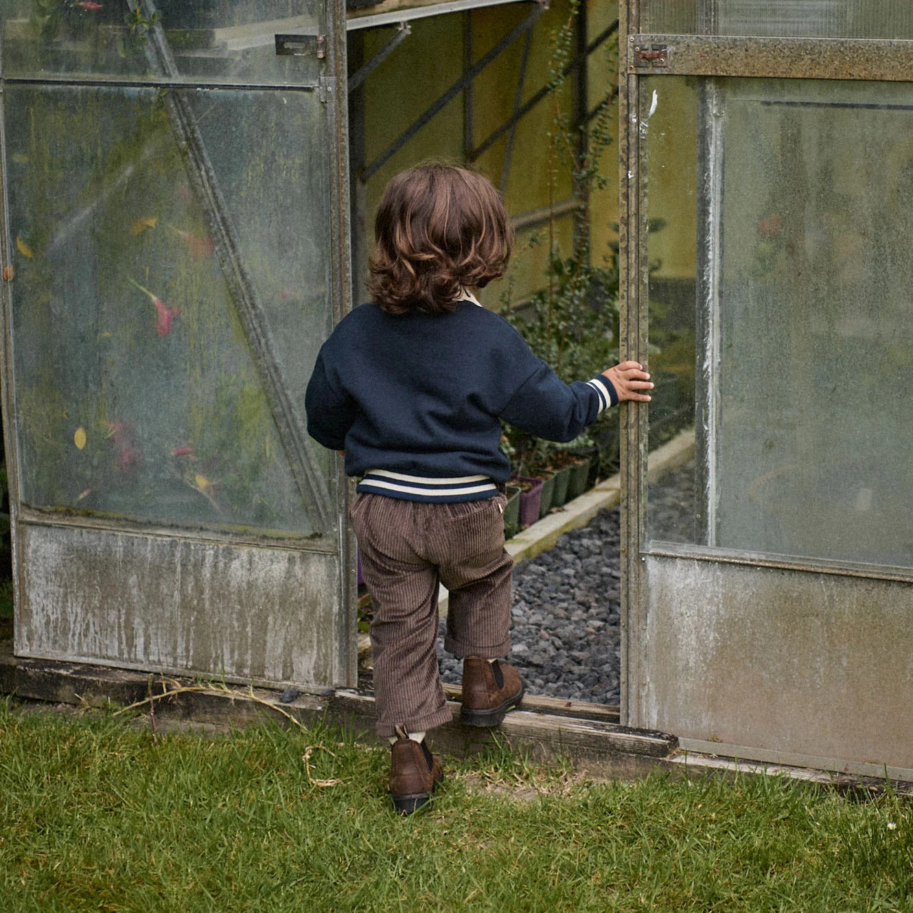 Nature Baby - Teddy Cord Pants / Pinecone