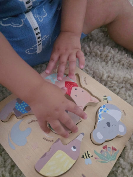 Toyslink - Wooden Aussie Animal Puzzle (Stacking Toy)