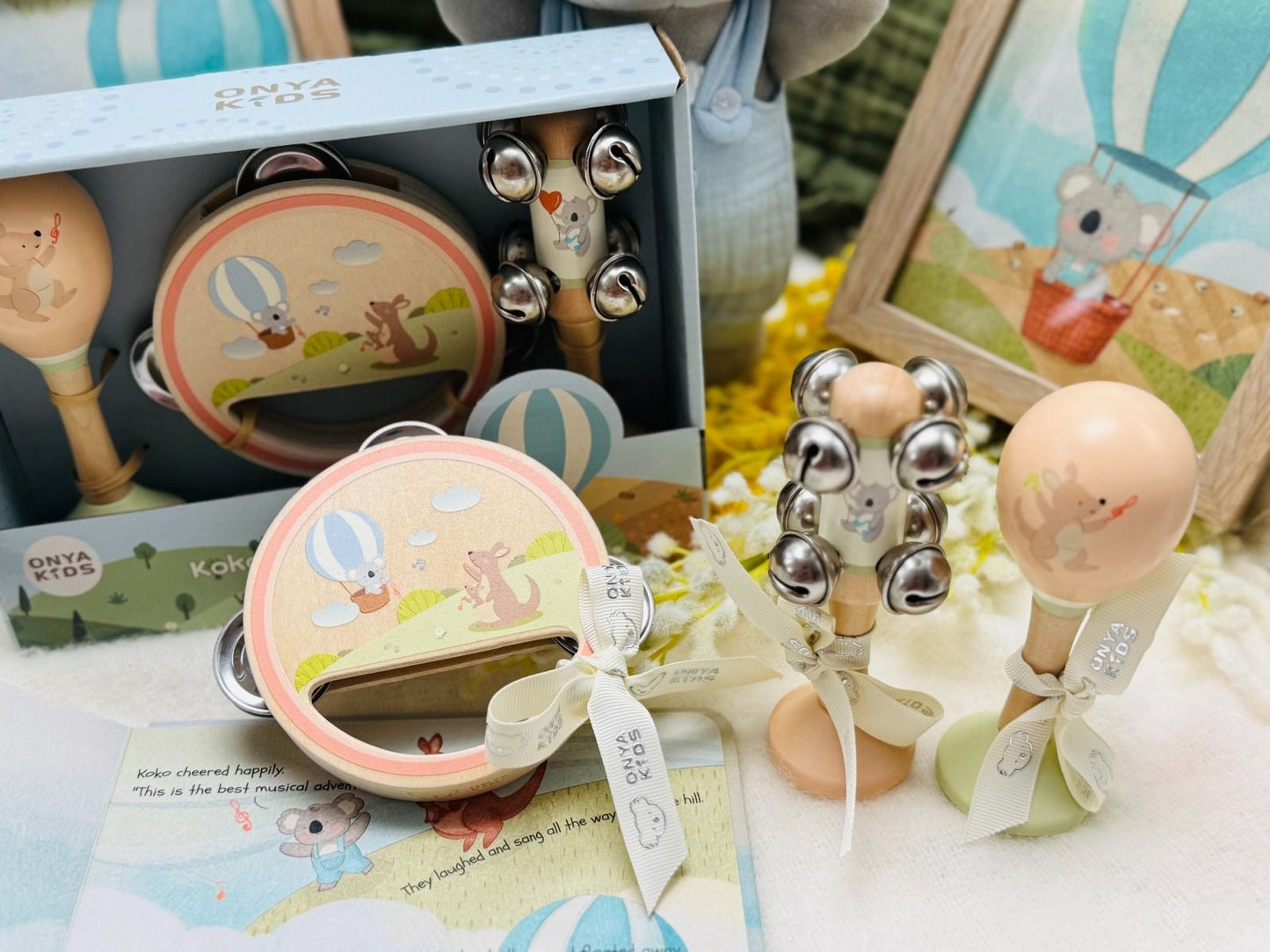 Toyslink - Koko's Music Adventure Wooden Music 3 Pcs Set (Koala & Kangaroo)