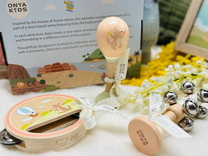 Toyslink - Koko's Music Adventure Wooden Music 3 Pcs Set (Koala & Kangaroo)