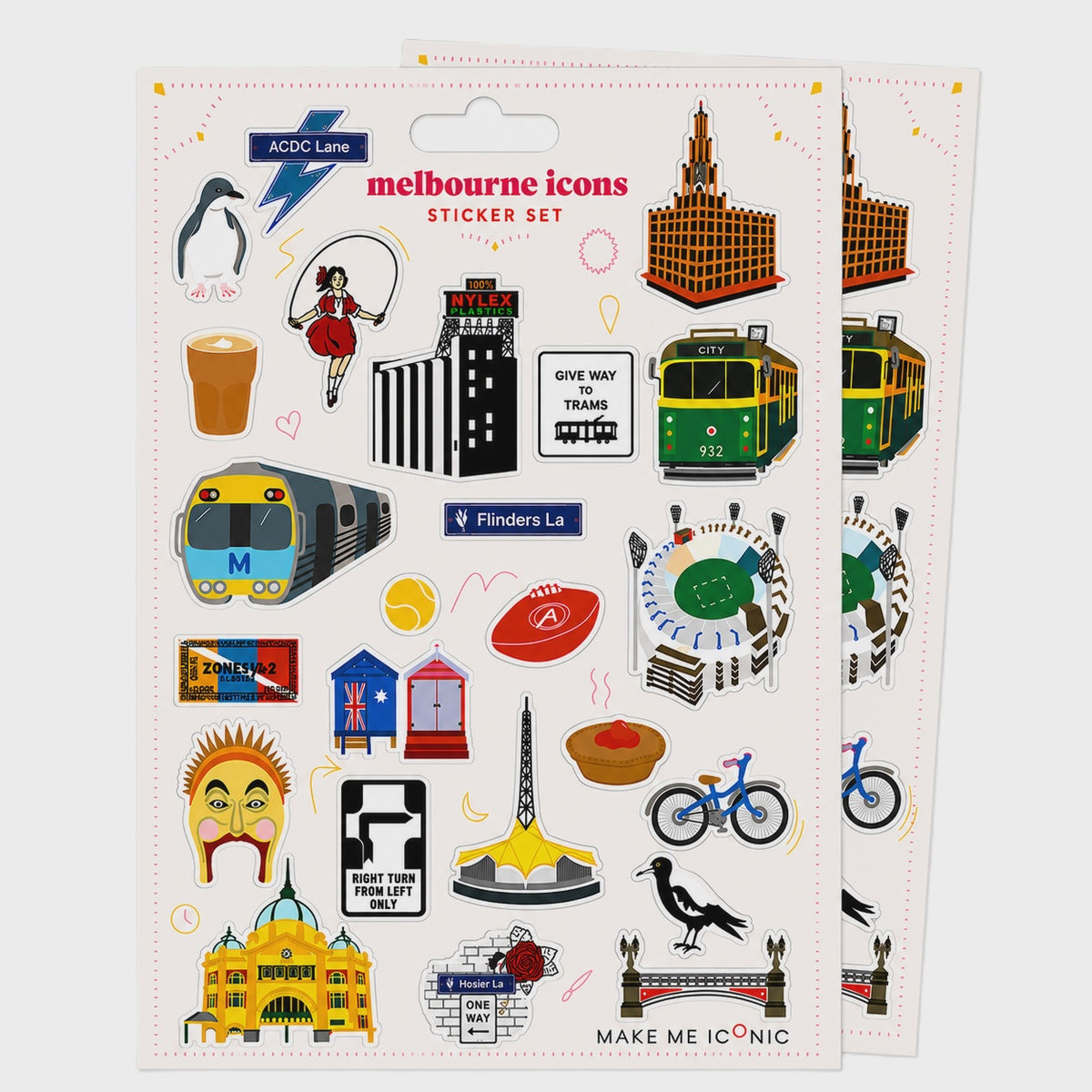 Make Me Iconic - Stickers / Iconic Melbourne Icons