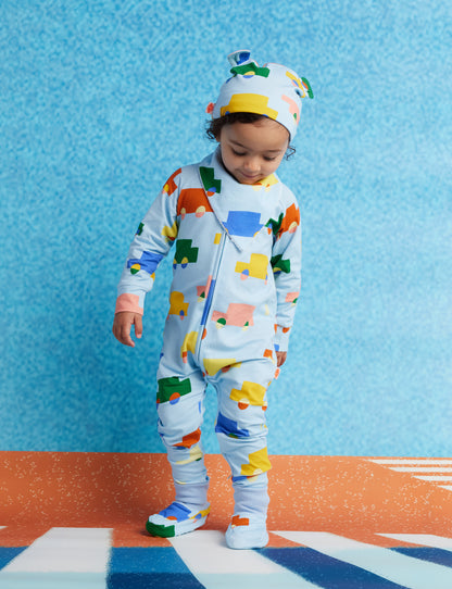 Halcyon Nights - Long Sleeve Romper / Beep Beep
