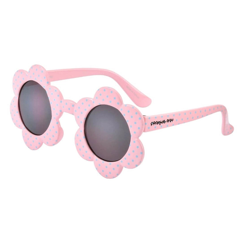 Frankie Ray Sunglasses - Daisy / Pink with Aqua Spot (2-5Y)