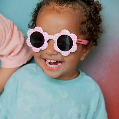Frankie Ray Sunglasses - Baby Daisy / Pink Check (0-2Y)