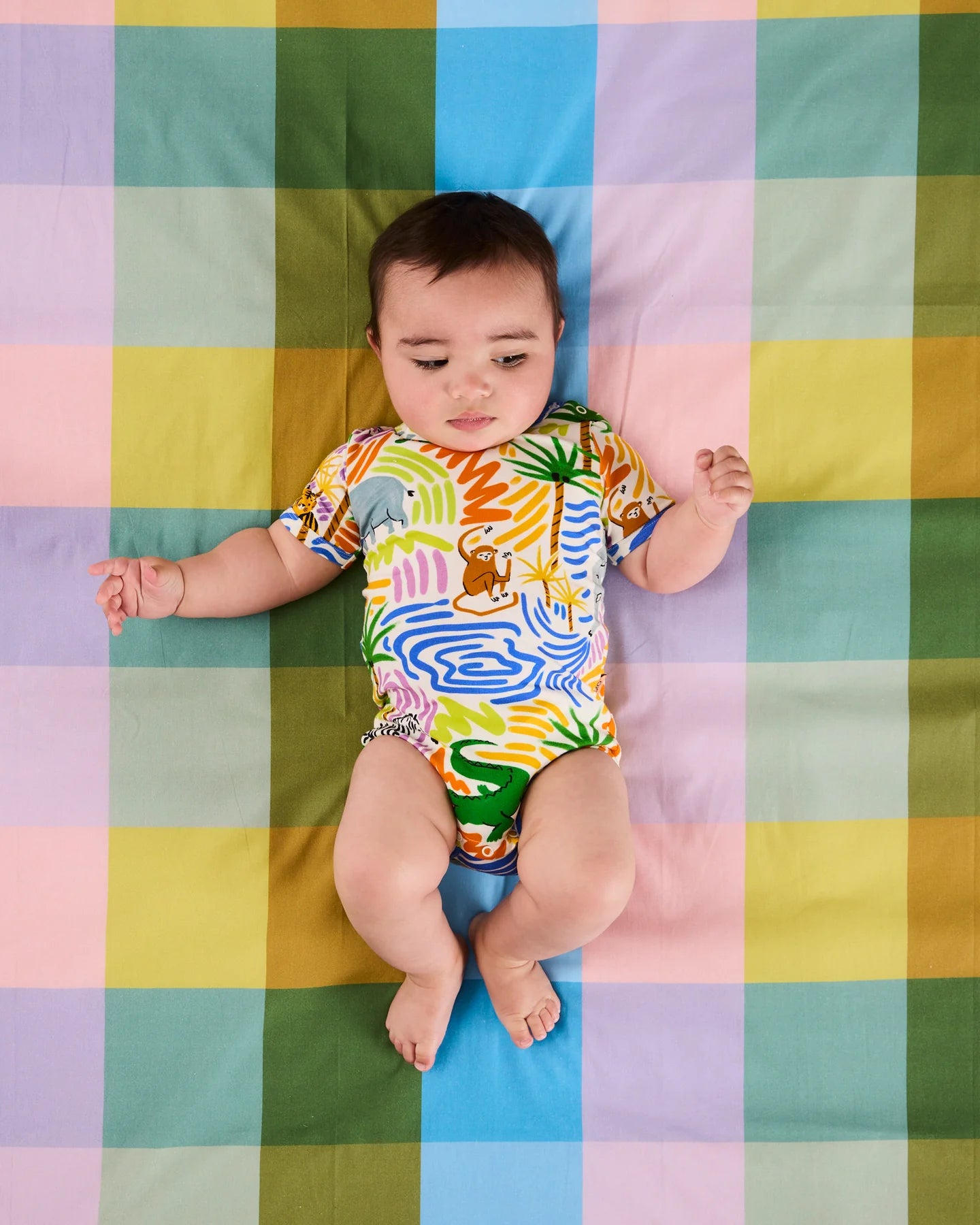 Kip & Co - Organic Short Sleeve Romper / Savannah