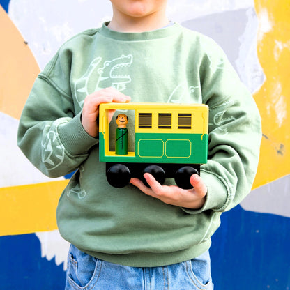 Make Me Iconic - Wooden Toy / Iconic Melbourne Mid-Sized Tram