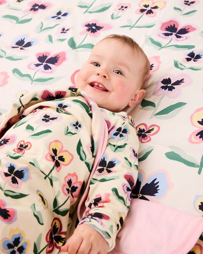 Kip & Co - Organic Cotton Snuggle Blanket / Pretty Pansy