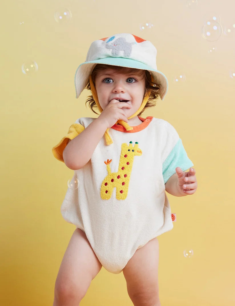 Halcyon Nights - Terry Kids Bucket Hat / Zoo Crew Cream