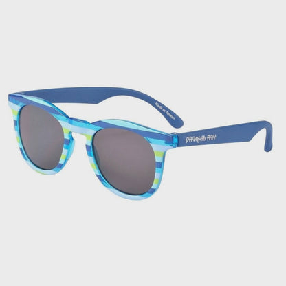 Frankie Ray Sunglasses - Tyler / Crystal Blue Stripe (2-5Y)