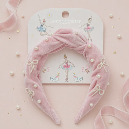 Lauren Hinkley - Ballerina Pink Velvet Headband