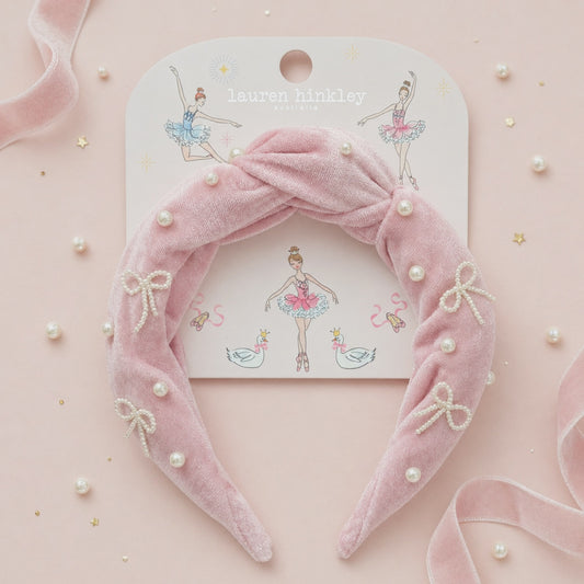 Lauren Hinkley - Ballerina Pink Velvet Headband