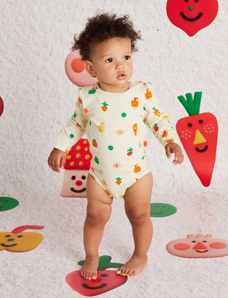Halcyon Nights - Long Sleeve Bodysuit / Teeny Tiny Veg
