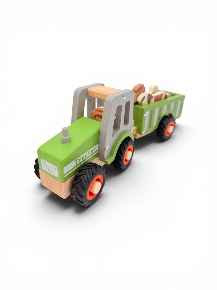Toyslink - Onya Kids Green Tractor with Farm Animals